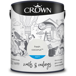 Crown Matt Emulsion - Fresh Coconut / 5l by Crown Paints