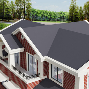 1 Roll of 5x1m Asphalt Roof Shingles for Roofing Projects - Grey by komore