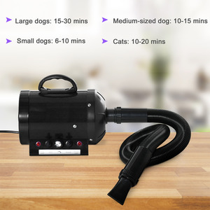 PawHut Dog Pet Grooming Hairdryer Heater - Black by PawHut