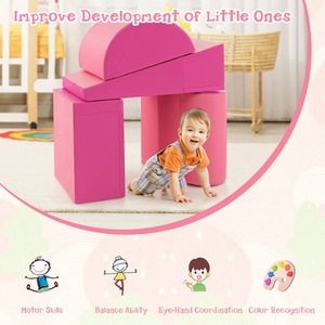 5 Pcs Kids Climb and Crawl Activity Playset by Costway