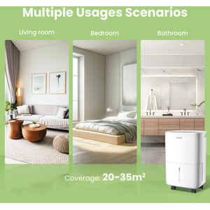 Quiet High-Capacity Dehumidifier by Comfee