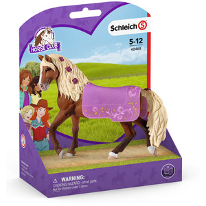 SCHLEICH Horse Club Paso Fino Stallion Horse Show Toy Figure - Purple by SCHLEICH