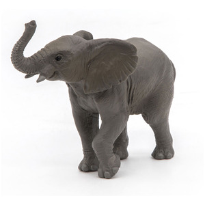PAPO Wild Animal Kingdom Young Elephant Toy Figure - Grey by PAPO
