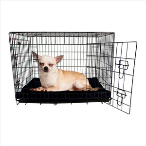 Waterproof Dog Cage Bed in Black - Black / S by Actiaspet