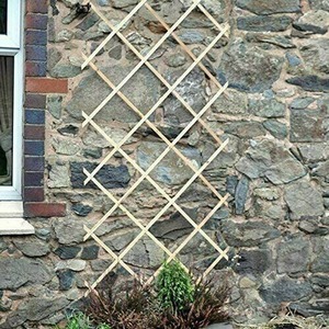 3pc Expanding Wooden Trellis 180 x 60 cm - Brown by Garden Mile