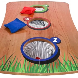 Family Bean Bag Toss Game - Brown by Garden Mile