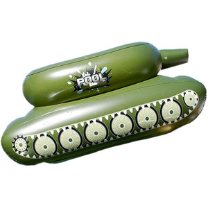 Adult Inflatable Tank Swimming Ring Water Toy Car - Green