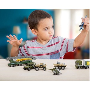 Big Daddy Kids Vehicle Set with Accessories - Multi / Military Aircaft / 40+ by Big Daddy