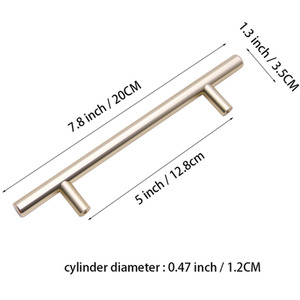 2-Piece Gold Aluminum Alloy Furniture Handles - Gold / 20cm by lifeideas