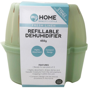 Refillable Dehumidifier Fresh Linen - Green by My Home