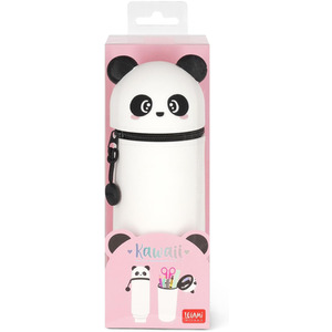 Kawaii 2 in 1 Soft Silicone Pencil Case - Panda / Panda by Legami