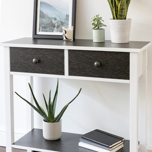 dc fix Black Slate Self Adhesive Vinyl Wrap for Worktops and Furniture - Black / 67.5cm x 2m (pack of 5) by d-c-fix