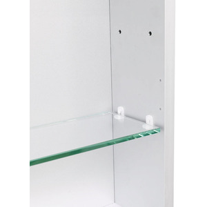 Wall-Mounted LED Bathroom Mirror Cabinet - Silver by Livingandhome