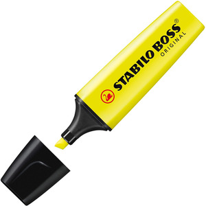 STABILO BOSS ORIGINAL Highlighters - Yellow / 4 by STABILO