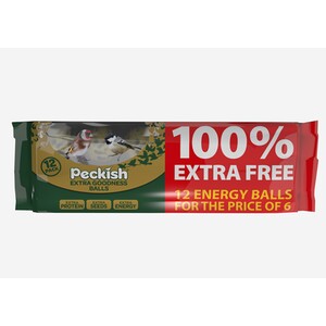 Pack of 12 Extra Goodness Energy Bird Balls by Peckish