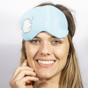 Sleepy Animal Hot and Cold Gel Packs Soothing Eye Mask - Blue / Hedgehog by Ultra