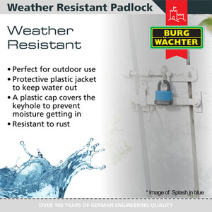 Splash Padlock 40mm - Black by Burg-Wachter