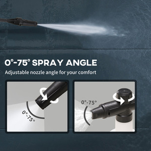 DURHAND High-Performance Portable Power Washer Jet Wash Cleaner - Green / 1x spray attachment by DURHAND