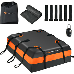 424L Large Car Roof Top Rack - Black by Costway