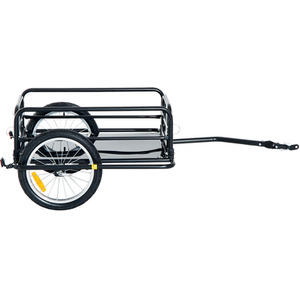 HOMCOM Folding Bicycle Cargo Trailer - Black by HOMCOM