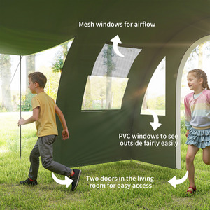 Outsunny 5-6 Man Camping Tent with Two Room and Carry Bag by Outsunny