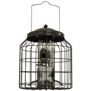 Heavy Duty Squirrel Proof Hanging Bird Seed Feeder - Grey by Selections