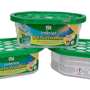 3 Interior Dehumidifiers Damp Moisture Trap Absorber Crystals Home Caravan Boat - White by 151