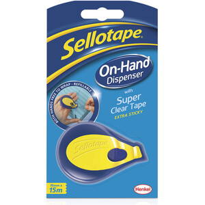 Sellotape On Hand Dispenser - Blue by Sellotape