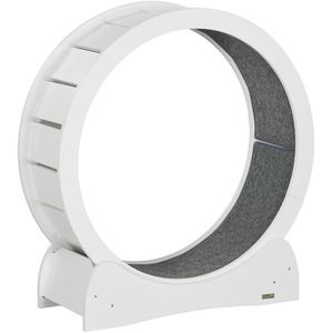 PawHut Cat Treadmill, Wooden Cat Exercise Wheel with Carpeted Runway by PawHut