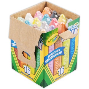 Crayola Sidewalk Chalk, Bucket of 16 51-2016 KIDS GIFT - multi by Crayola
