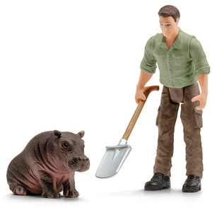 SCHLEICH Wild Life Animal Rescue Helicopter with Toy Figures - Black by SCHLEICH