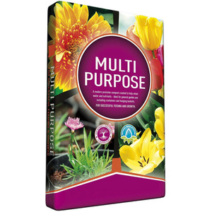 60L Multi-Purpose Soil Nutrient Enhanced Compost For Flowers and Plants - Brown by STORM TRADING GROUP