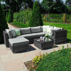 Chelsea Corner Sofa Set - Grey by Nova Outdoor Living