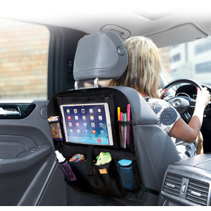 Dreambaby Backseat Organiser With 'Built-In' Ipad Holder - Black - Red by Dreambaby