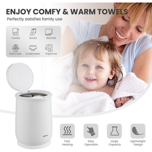 Portable Spa Hot Towel Heater - White by Costway