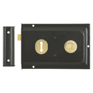 Black Rim Sashlock by Hiatt Hardware