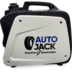 Autojack Petrol Generator Quiet Portable Suitcase Camping Inverter 800W - White by Autojack