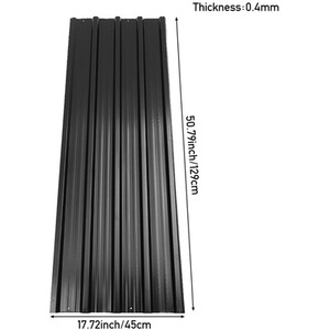 Pack of 12 Corrugated Steel Sheets by Livingandhome