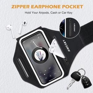 Running Armband Phone Holder Pocket - Black