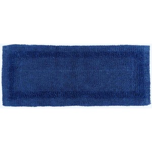 Luxury Reversible Bath Mat Runner - Navy Blue by Homescapes