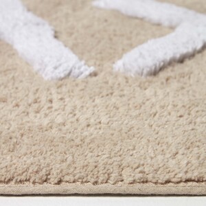 Relax Bath Mat 100 Cotton, 50 x 80 cm - Beige by Homescapes