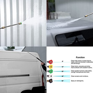 Pro-Kleen Pressure Washer Jet Cleaner with Patio Cleaner And Chassis Cleaner - Black by Pro-Kleen