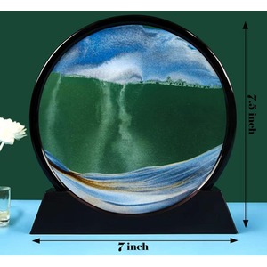 Dynamic Sand Art 3D Rotatable Frame - Blue by Dyzi