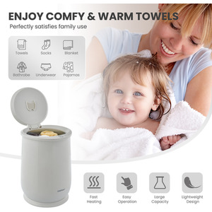 Portable Spa Hot Towel Heater - Grey by Costway