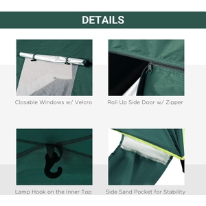 Outsunny Two Men Pop Up Tent - Green by Outsunny