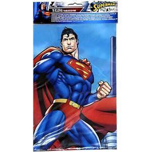 Superman Party Table Cover - Blue and Red by Blue Frog Toys