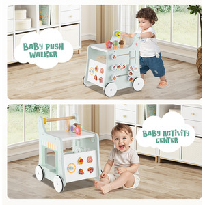Baby Walker Ice Cream Cart Toy - Green by Costway