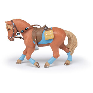 PAPO Horse and Ponies Young Rider's Horse Toy Figure - Black by PAPO