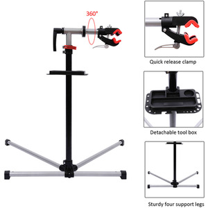 HOMCOM Bike Cycle Bicycle Maintenance Repair Stand - Silver by HOMCOM