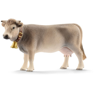 SCHLEICH Farm World Braunvieh Cow Toy Figure - Black by SCHLEICH